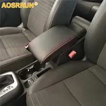Aosrrun Искусственная кожа автомобиля подлокотник коробка крышка автомобильные аксессуары для Фольксваген Tiguan MK1 2007-2014