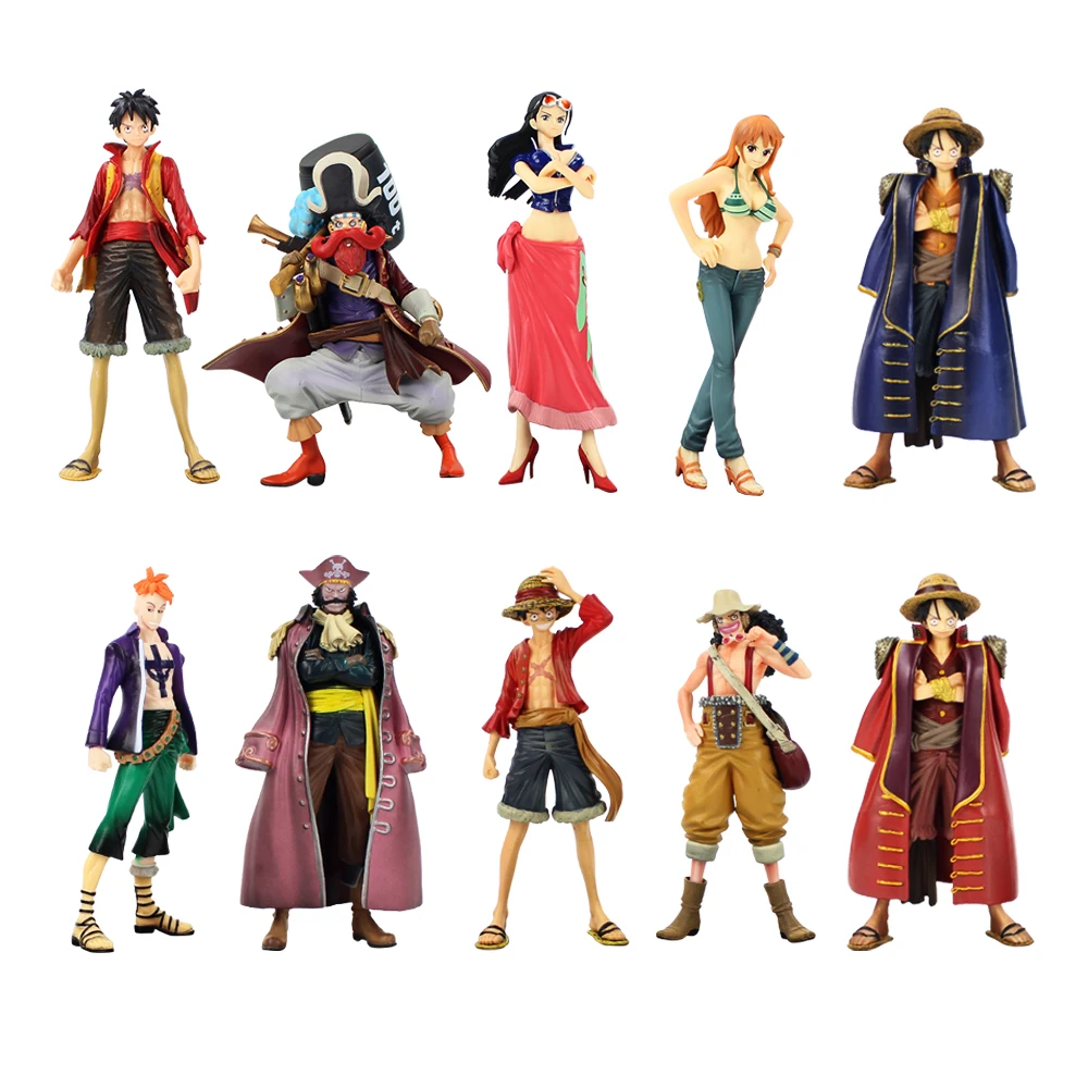 2 шт./лот 16-17 см Фигурки Grandline для мужчин и женщин D Luffy Usopp Марко Роджер нами Нико
