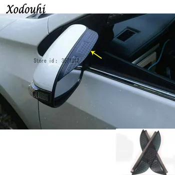 

For Jeep Renegade 2016 2017 2018 2019 2020 Car Rear Rearview Glass Mirror Trim Rain Eyebrow Shield Sun Visor Shade Plastic Frame