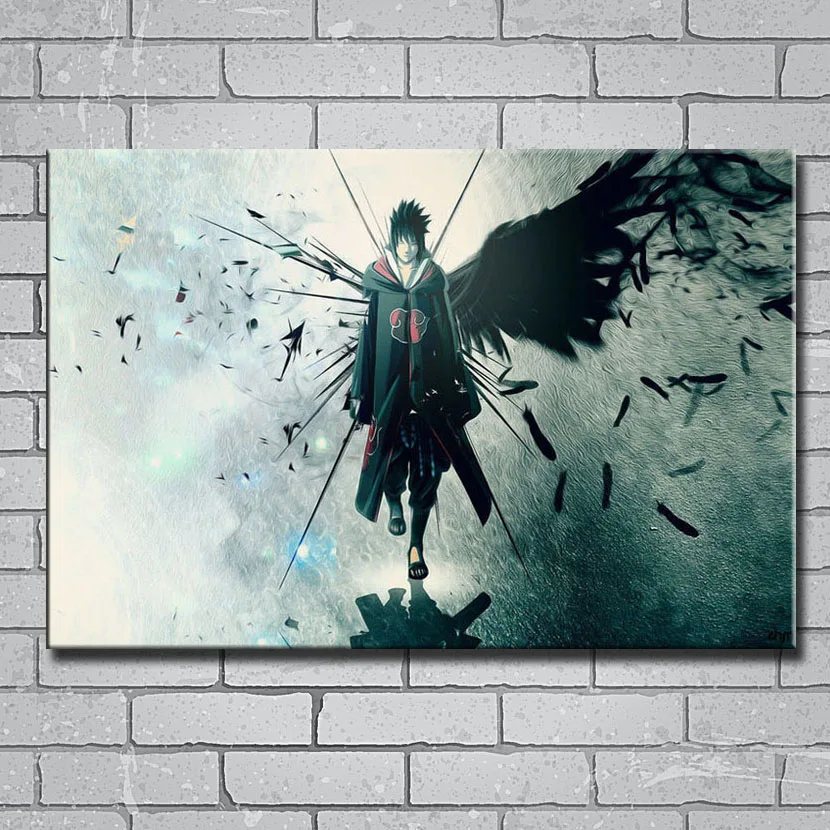 Anime Naruto Sasuke Itachi Art Silk poster 12x18 24x36