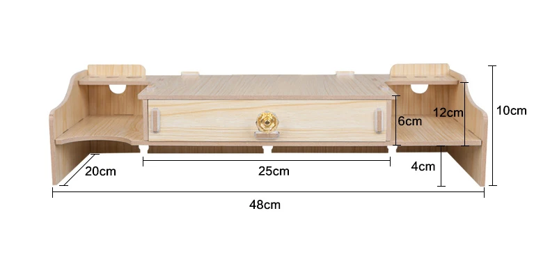 Деревянная подставка для монитора компьютера, настольная подставка для монитора, стоячий держатель, настольная подставка для ноутбука, органайзер, коробка для хранения, чехол
