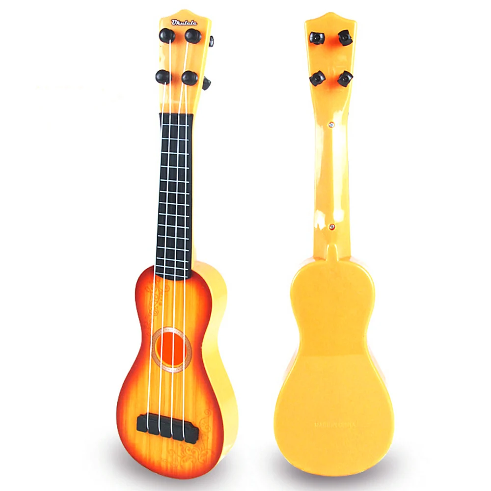 Горячая Игрушка музыкальный инструмент детский интерес обучение мини моделирование древесины укулеле ретро-гитара игрушка