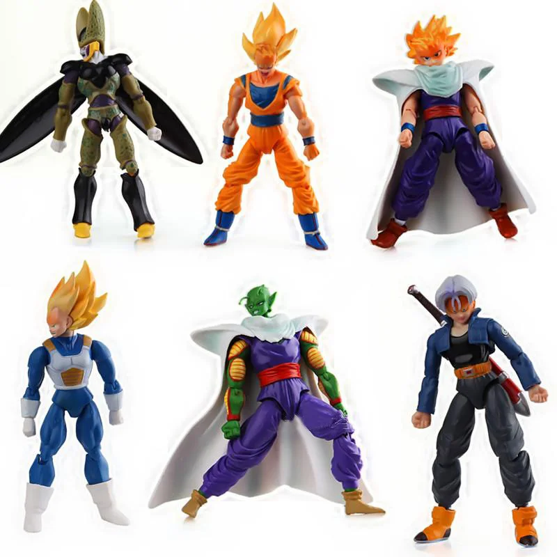 HOT Anime Dragonball Z Set of 6x 4 Action Figures PVC Model Figures Dolls font b
