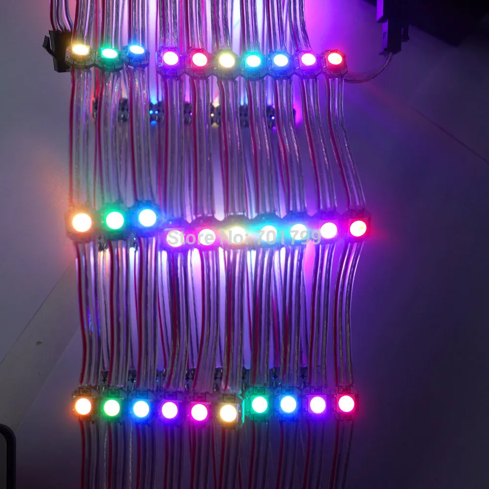 Пиксельная полноцветная rgb подсветка 5 в постоянного тока WS2812B 100 шт./струна