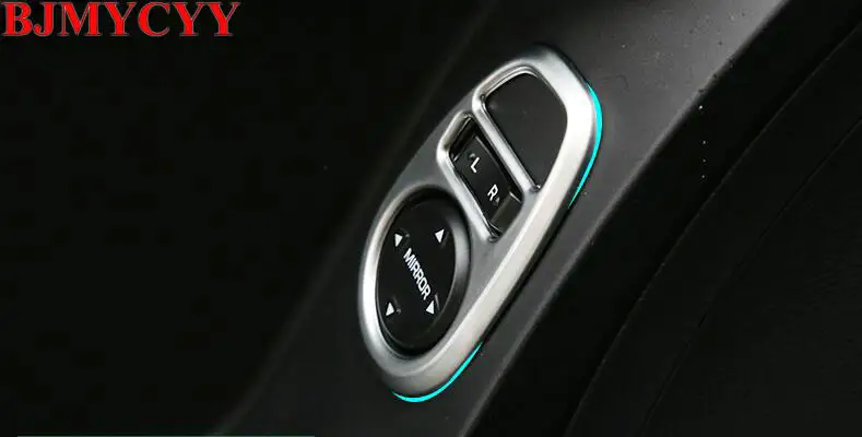 

BJMYCYY For Hyundai Creta/ix25 Rearview mirror adjustment panel switch cover chrome styling decoration Interior Refit products