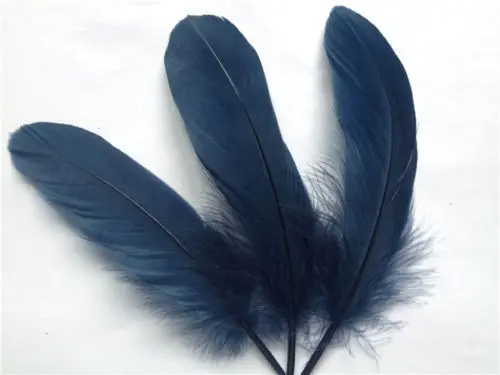 200Pcs-LOT-10-18cm-navy-Goose-Satinettes-loose-feathers-Goose-Feathers-craft-feathers-earring-accessories