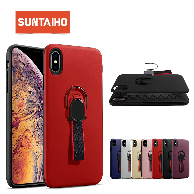 Suntaiho Magnetic Ring Phone Case for iPhone 7 plus 8 XR case 6 Luxury Shockproof Holder Cover for iPhone XS MAX case Full Cover Suntaiho Magnetic Ring Phone Case for iPhone 7 plus 8 XR case 6 Luxury Shockproof Holder Cover for iPhone XS MAX case Full Cover