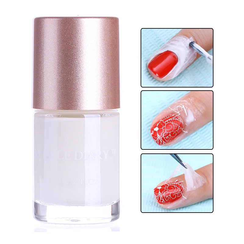 NICOLE DAIRY 1 Bottle 9ml Peel Off Nail Latex Liquid Tape Manicure Nail