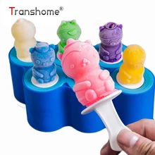 Transhome производитель кубиков льда Силиконовые 6 отверстий форма для изготовления Мороженого Льда для детей DIY формы для льда Кухонные гаджеты