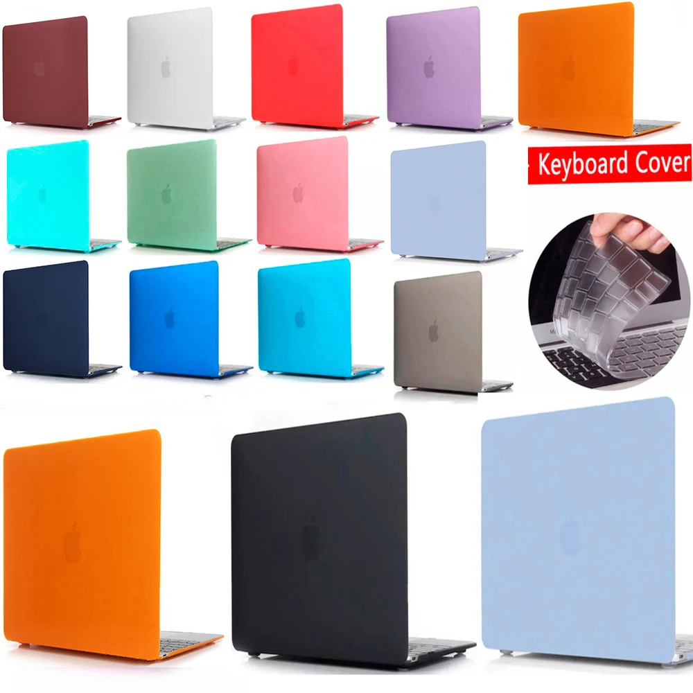 

New Laptop Case For Apple MacBook Air Pro Retina 11 12 13 15 for mac book Pro 13.3 15.4 inch with Touch Bar+ Keyboard Cover
