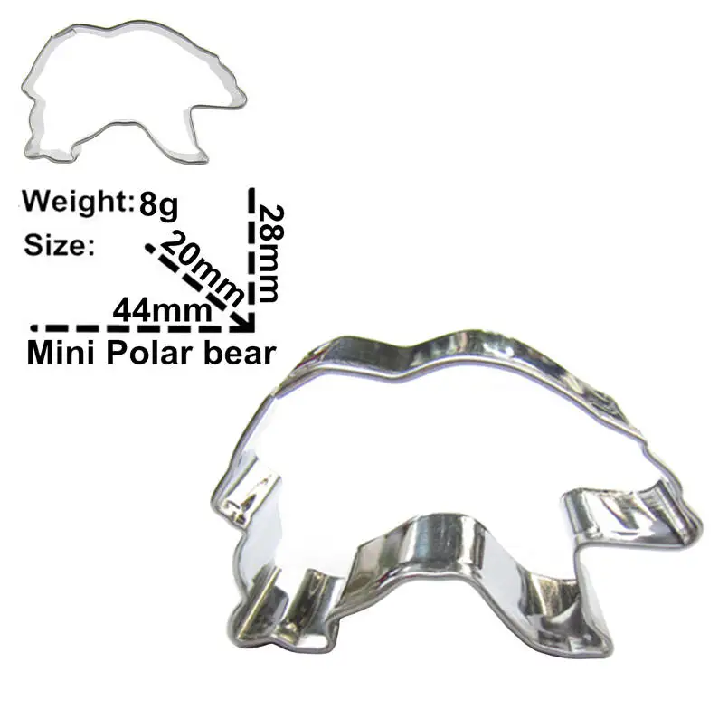 Форма для выпечки в форме животных, Полярный пирог в виде медвежонка, инструменты для украшения, дешевые и экологически прочные, прямые продажи