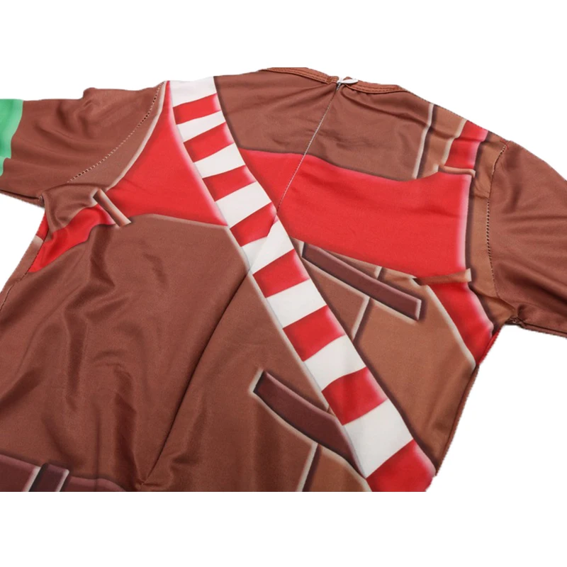 Gingerbread ManCosplay Costume Kids Streetwear Costumes Boys Jumpsuits FfortnitedCos Children Halloween Festive Party Supplies