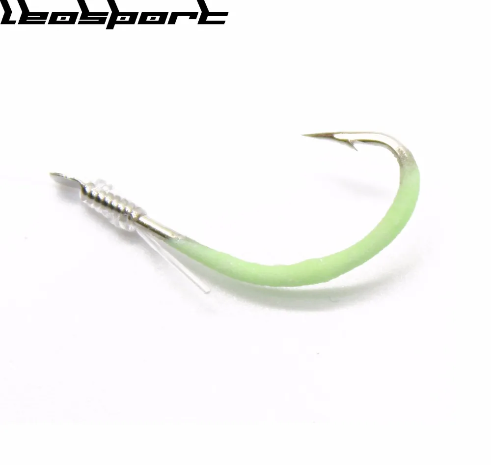 LEOSPORT 30 ⑤ упак. светящийся рыболовный крючок 12 18 # колючие крючки Pesca Рыбная ловля
