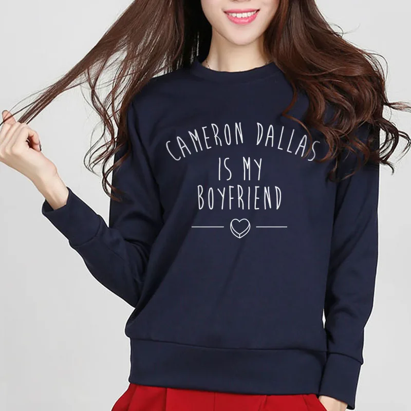 Cameron Dallas is My Boyfriend Print Women Slim Suit