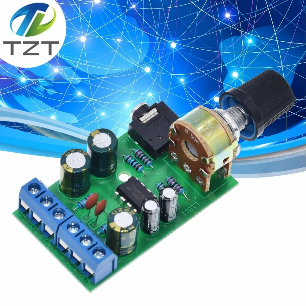 TDA2822 TDA2822M мини 2 0 канал 2*1 Вт стерео аудио усилитель мощности плата DC 5 в 12 В