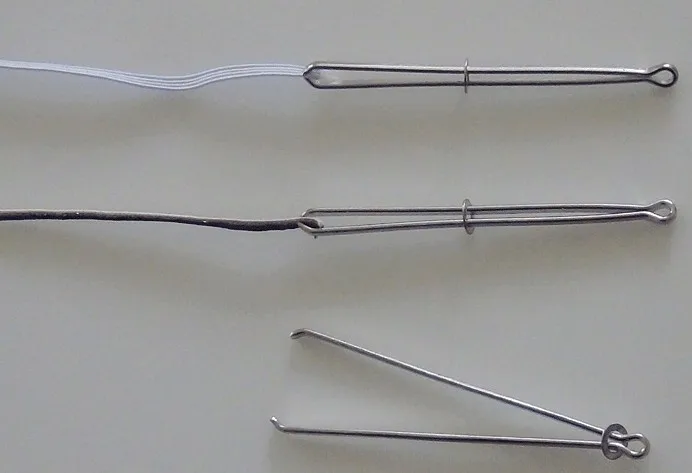 

DIY Sewing Accessories Threader Self-Locking Tweezer Clip Used For Elastics