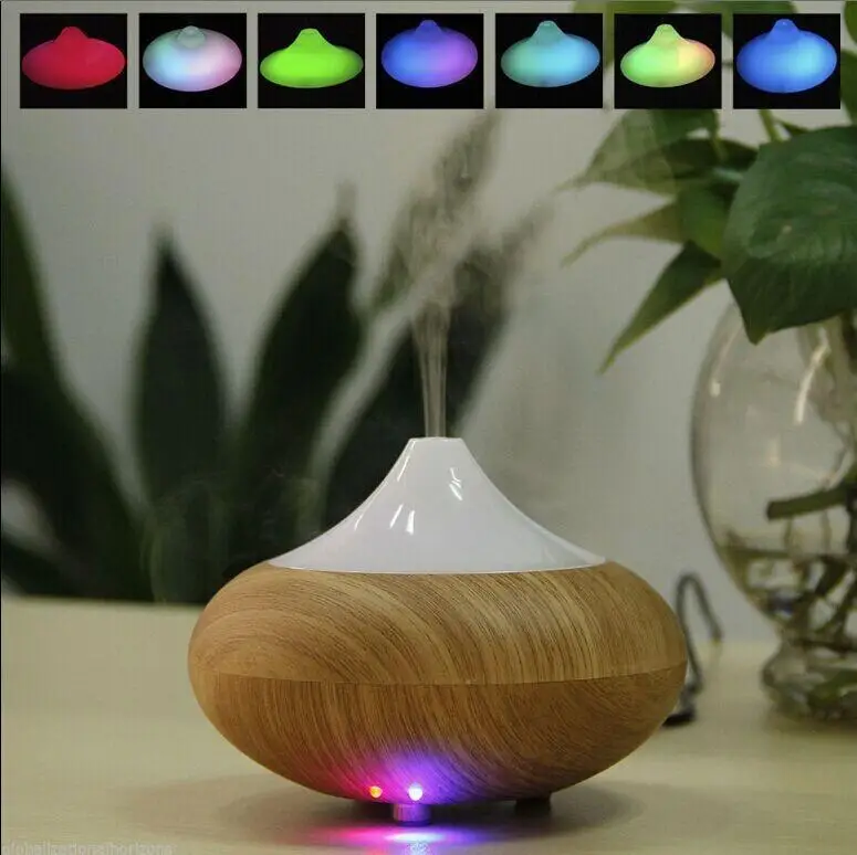 

NEW Wood Grain Aroma Therapy Ultrasonic Air Humidifier Diffuser Ionizer 2 Colors Air Diffuser