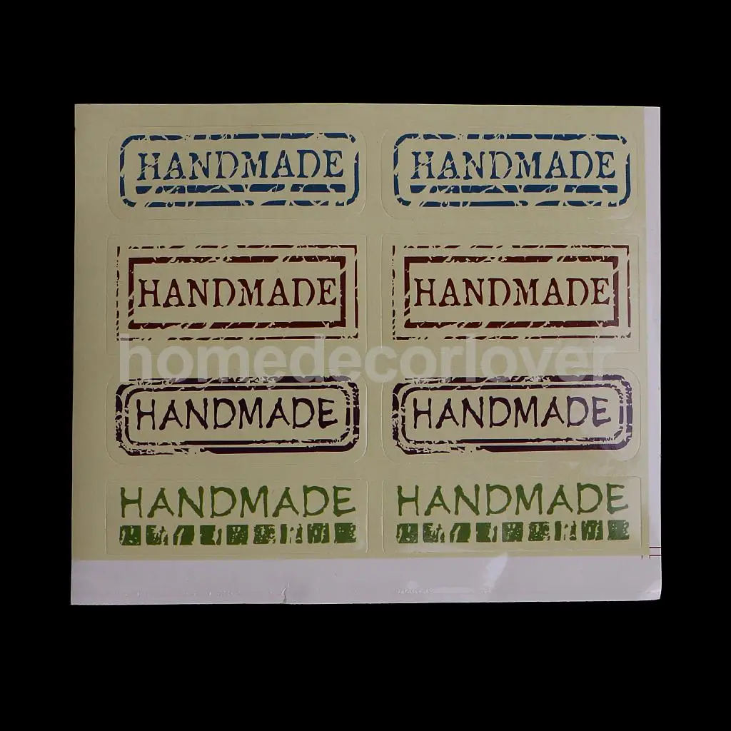 20 Sheets Sealing Sticker Wrap Paper Self Adhesive Sticker Paper Cookie Bags For Gift Giving Handmade Candy Soap Cookie	
