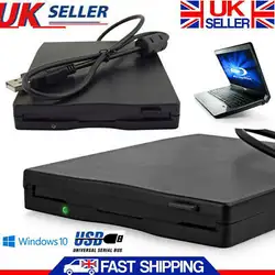 Абсолютно новый тонкий внешний USB 3,5 дюйма 44 МБ дисковод для Windows XP/7 черный