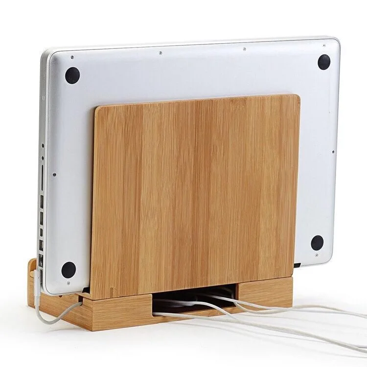 Многофункциональная зарядная станция из натурального бамбука, зарядная док-станция, подставка, держатель, коробка для хранения для iPhone 8 XS 11 Pro iPad MAC