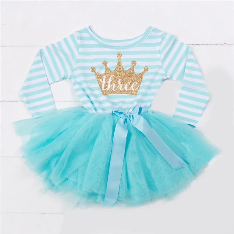 Зимнее пальто для маленьких девочек 1st платье на день рождения для детей Костюмы девочек Платье-пачка принцессы для малышей Одежда для девочек Размеры От 1 до 3 лет