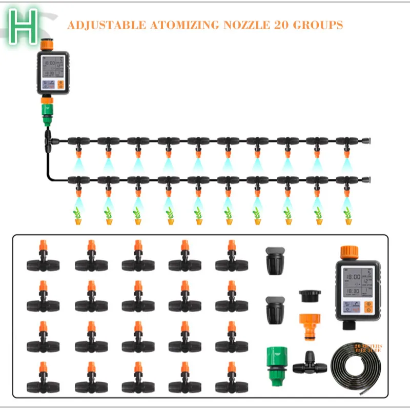 Новая система капельного орошения автополива, компоненты для полива растений, таймер автоматического полив растений