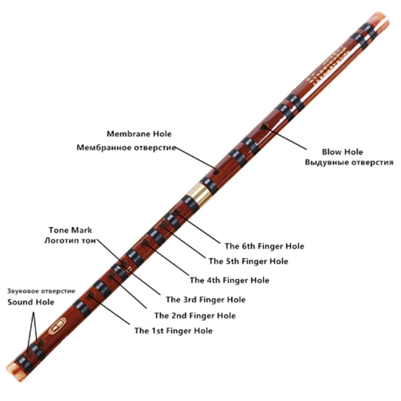 1 шт., бамбуковая флейта, профессиональные флейты по дереву, музыкальные инструменты C D E F, ключ, китайский dizi, поперечная флейта+ фланелевая флейта, сумка