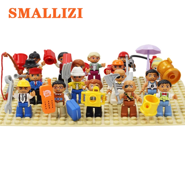 Career People Big Size Building Blocks Compatible Duplo Policemen