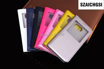 

SZAICHGSI Wholesale 200pcs/lot Cover Flip PU Leather mobile Phone Cases Shell for samsung Galaxy S8