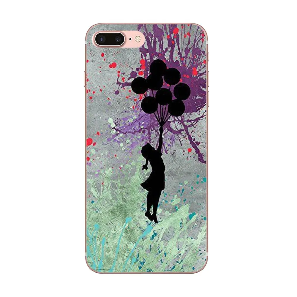 Banksy девушка с шариком для Xiaomi Redmi Mi Note 7 8 9 SE Pro Lite Go Play TPU Модный