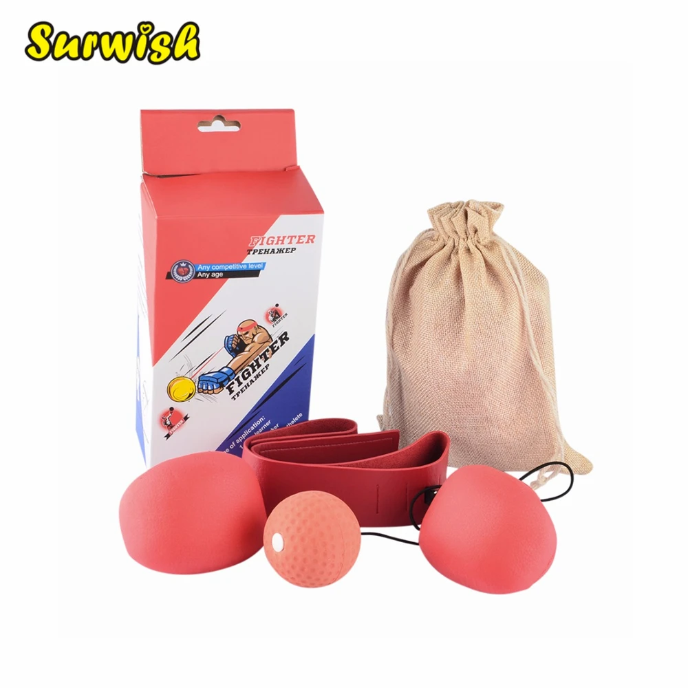 

Adult Boxing Speed Ball Set Reactivity Awareness Training Punching Speed Ball for Fighting Free Combat - Random Color