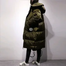 Loose fit thickening warm winter duck down jackets women down coats outerwear autumn new collection