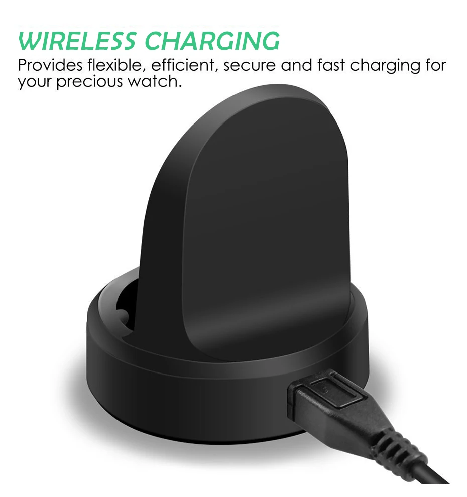 Black Wireless Charging Dock Cradle Charger For Samsung Galaxy Gear Gear S3classic Dock High Quality Charger For Samsung Gear S2 Smart Watch Wireless Charger 005408_04