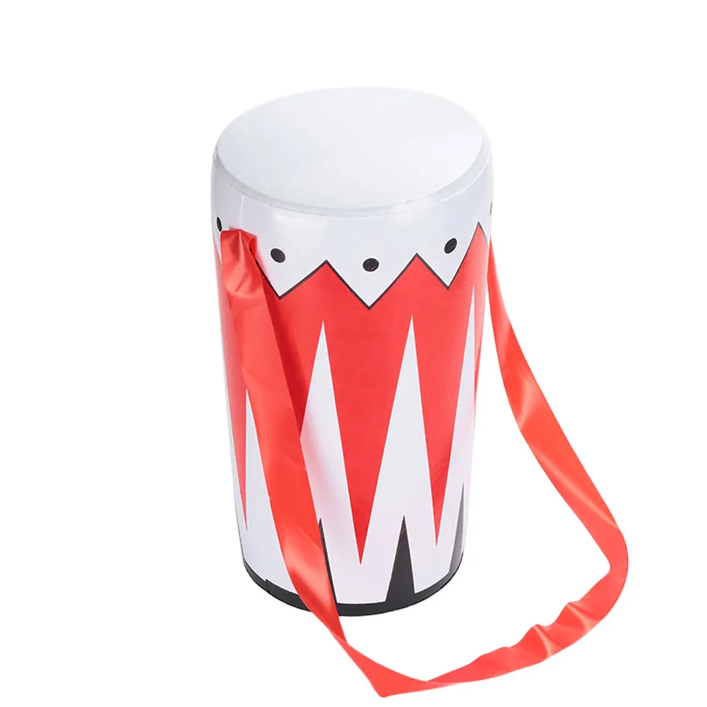 Inflatable Waist Drum Party Favors Infatable Bongo Drum Red+White Christmas Gifts Waist Drum Toys For Children Gifts