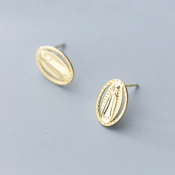 

Coin Earrings 925 Silver korean Earrings Jewelry Vintage Brincos Minimalism Pendientes Kolczyki Oorbellen Earrings for Women