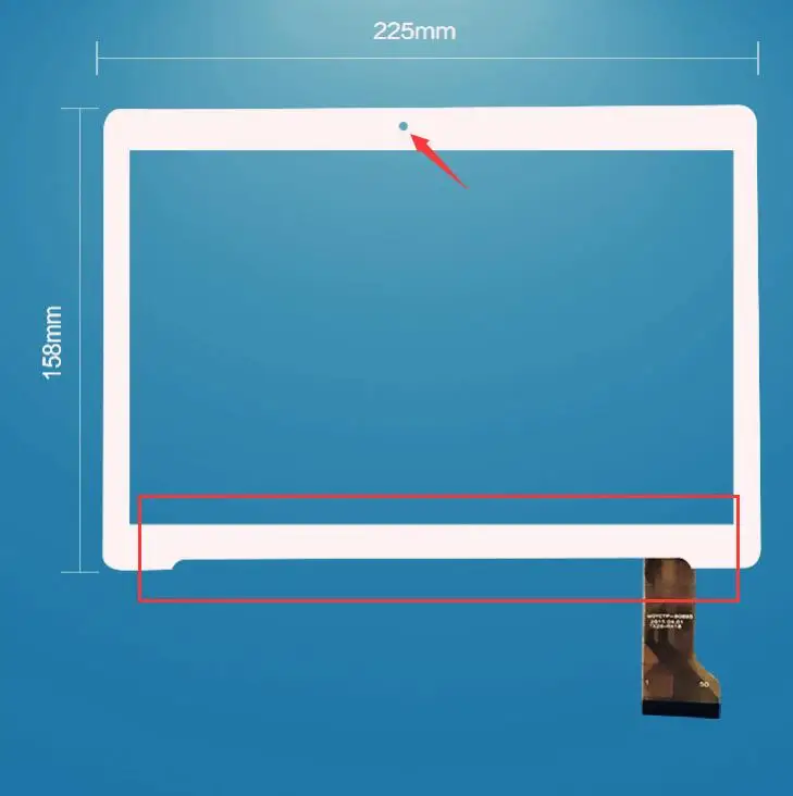 

A+ 10.1 inch touch screen YLD-CEGA461-FPC-A0 touch screen digitizer 225X158mm Random code