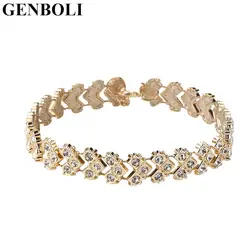 GENBOLI личности элемент Для женщин кластера Кристалл колье ожерелья Модные украшения подарки европейских и американских Стиль