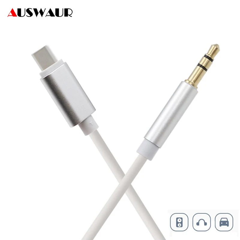 

Type-C Type C to 3.5MM Aux Audio Adapter Cable Car Stereo Speaker Headphone Stereo Adapter for Letv Huawei Mate 20 Pro Samsung