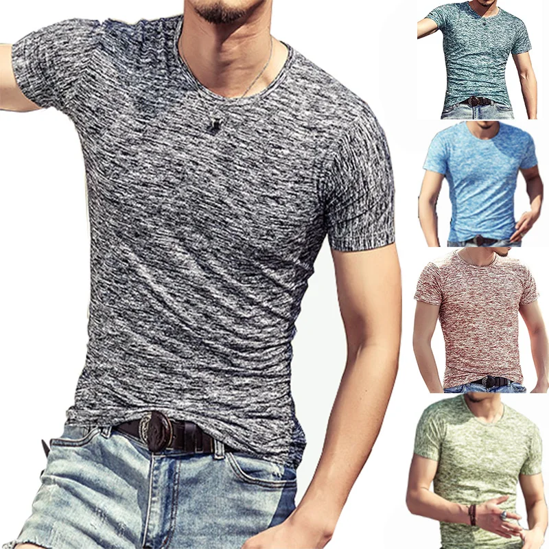 

Fashion Men T Shirts Summer Sports streetwear shirtMens Clothing Short Sleeve Casual O Neck cotton Fitness Tshirt Sportwear