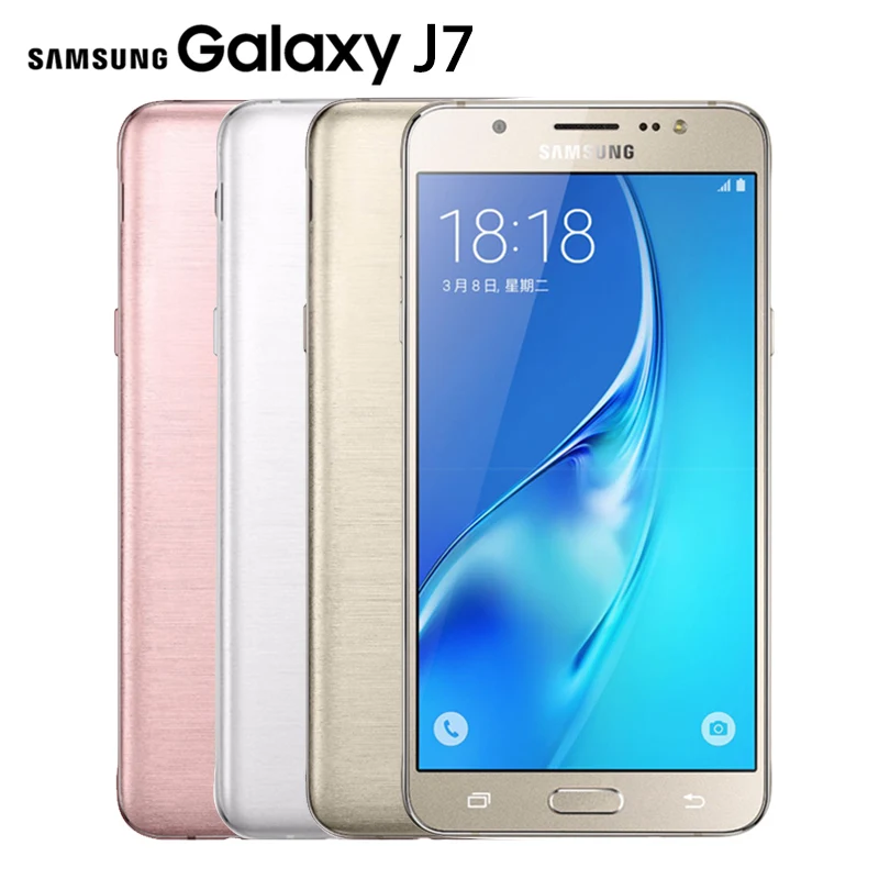 Original Samsung Galaxy J7 J7108 2016 4G LTE Mobile phone Octa Core 5 5 13 0MP