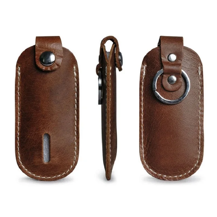 Мини-держатель для ключей из натуральной кожи, сумки для ключей из воловьей кожи, маленькие винтажные простые прочные портативные многофункциональные оптом дешевые