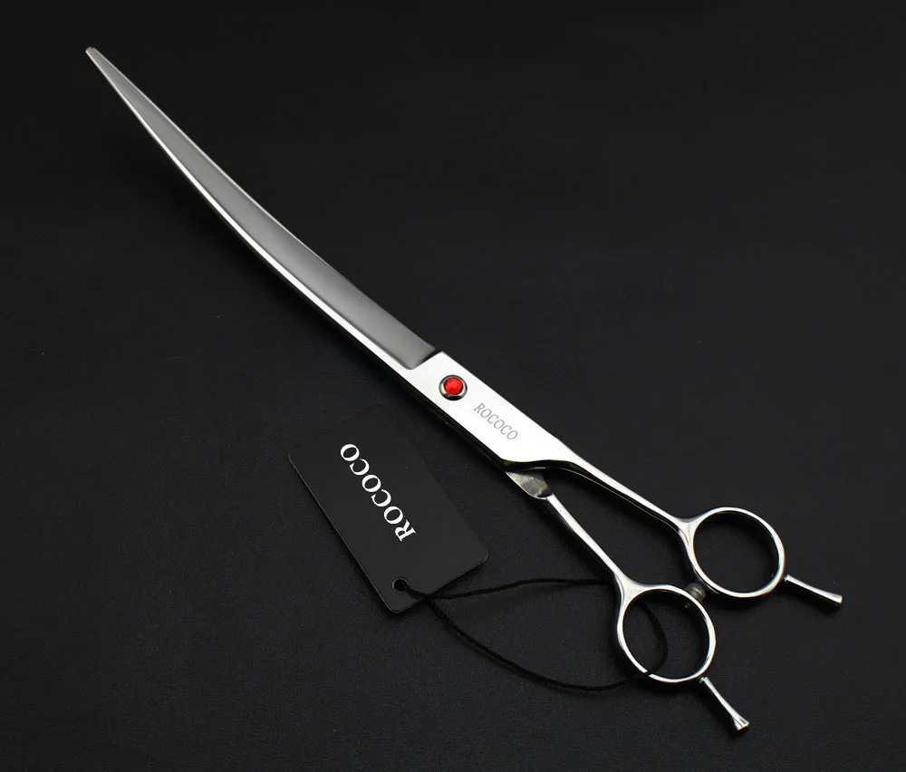 

Professional 9inch Stainless Double Tail Pet Curved Scissor Dog Cat Hair Cut Scissor Hairdressing Style Grooming Shear Clipper