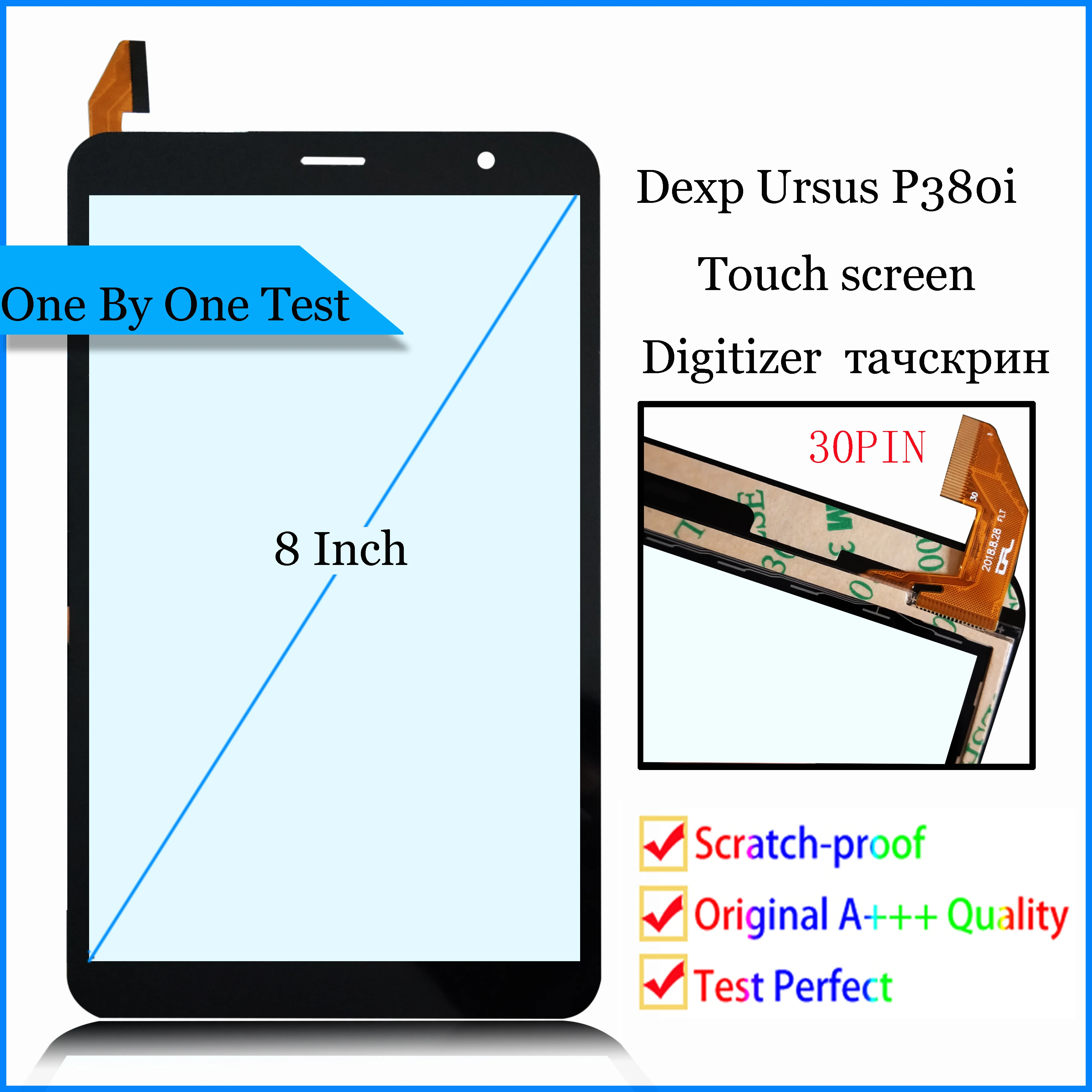 Сенсорный экран для Dexp Ursus P380i 8 дюймов с дигитайзером и стеклянным датчиком