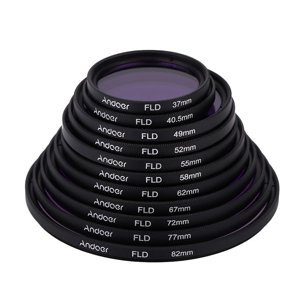 Andoer 67mm UV+CPL+FLD Circular Filter Kit Filter Fluorescent Filter with Bag for Nikon Canon