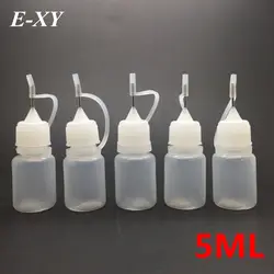E-XY 5 мл флакон-капельница масла пустой флакон жидкого e Пинхол металла игла Жидкость Пластиковые бутылки жидкости электронные сигареты VAPE