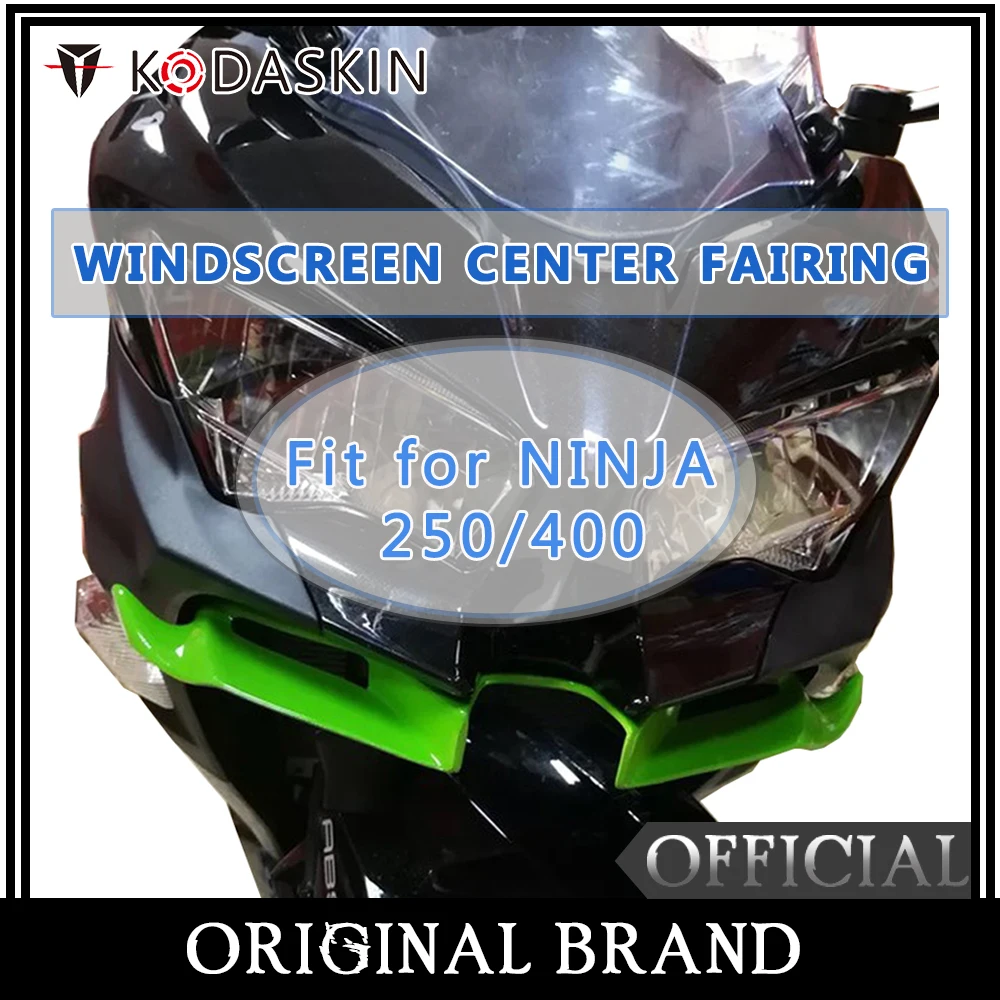 

KODASKIN Headlight Windscreen Center Cowl Panel Fairing for Kawasaki NINJA250 NINJA400 2018-2019
