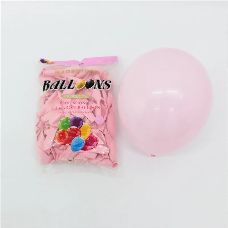 Новые матовые цветные 10 шт 10-дюймовые латексные шары, шары макарон, украшения для свадьбы, дня рождения, вечеринки, Детские шары, babyshower Deco - Цвет: macaron pink