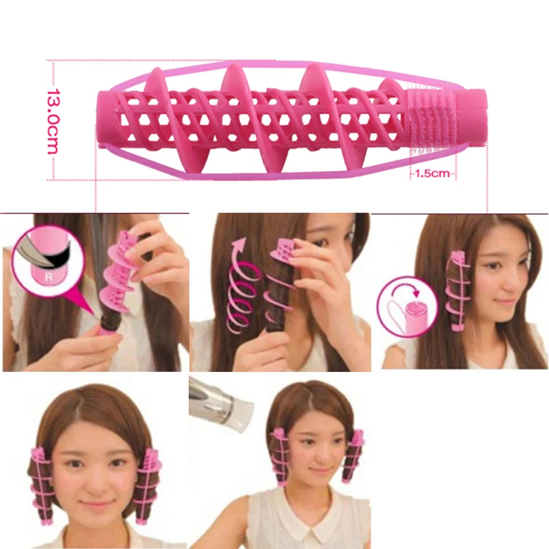 

2pcs High Quality Big Wave Curls Rollers Fashion Hair Styling Tools Not Hurt Hair Curlers Magical Rollers Tool