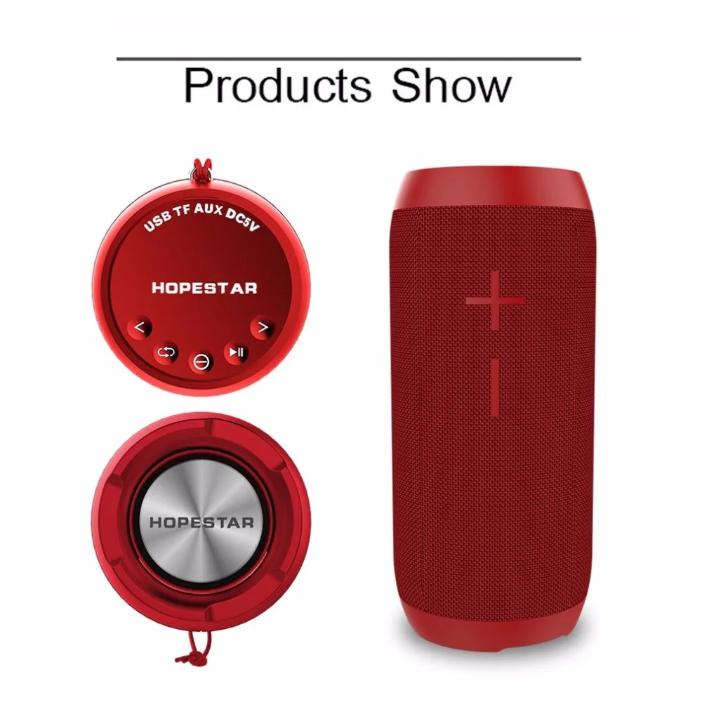 

HOPESTAR P7 Can Shape Bluetooth Speaker TF Card Music Player Waterproof Power Bank Support 1+1 Wireless Serial Function