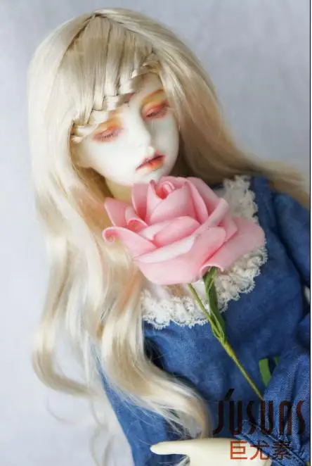 3-wig set 8-9 inch Blond//Carrot//Brown Synthetic Mohair 1//3 BJD Doll SD Short Wig
